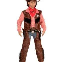 Karnevalskostüme Kinder NiedrigerPreis -Karnevalskostüme Kinder NiedrigerPreis cowboy kinderkostuem mit hemd weste chaps und hut cowboy child costume westernkostuem 39688 01