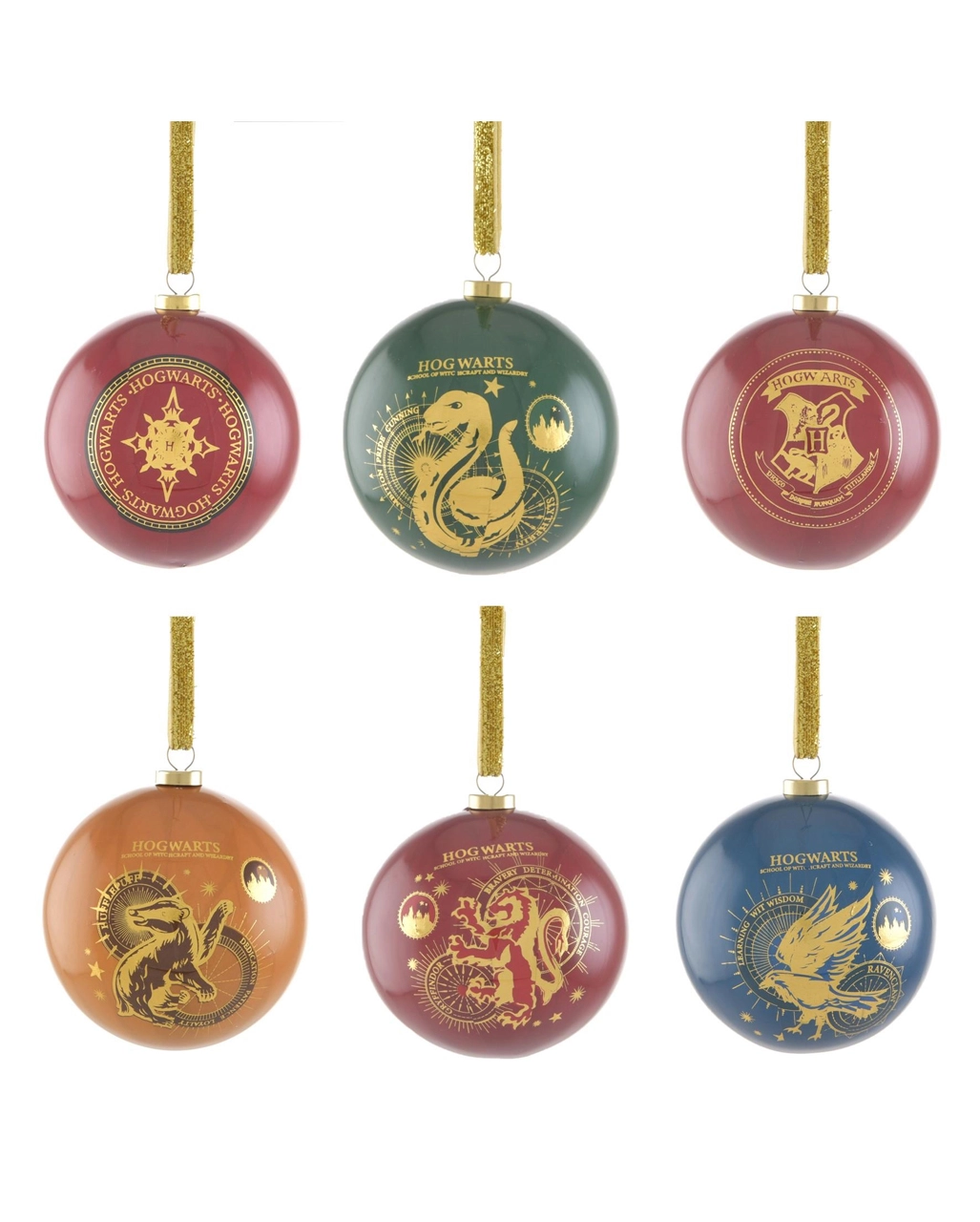 Harry Potter Hogwarts Häuser Christbaumkugeln 6 St 1 Harry Potter Hogwarts Häuser Christbaumkugeln 6 St