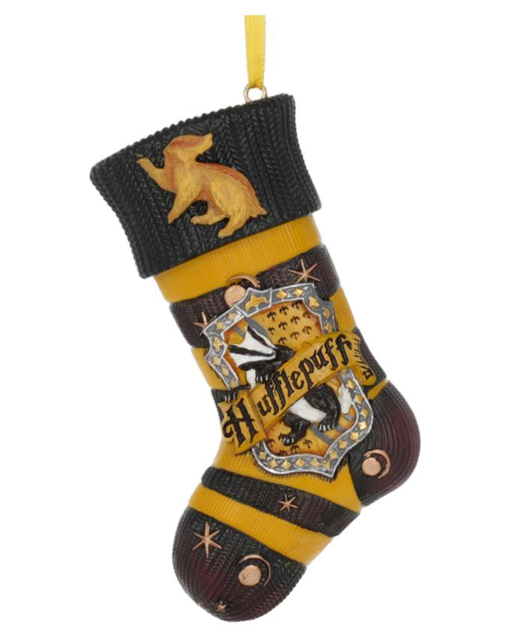 Harry Potter Hufflepuff Socke Christbaumkugel 1 Harry Potter Hufflepuff Socke Christbaumkugel