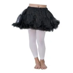 Schwarzer Kinder Petticoat