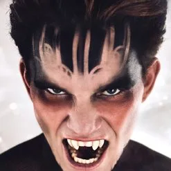 Scarecrow Vampir-Doppeleckzähne -Karnevalskostüme Kinder NiedrigerPreis scarecrow schredder fangs scarecrow vampirzaehne scarecrow werwolf zaehne 14535 03