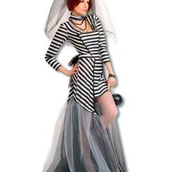 Sexy Sträflings Braut Kostüm