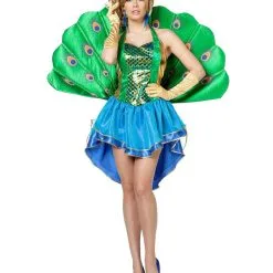 Sexy Pfau Kostüm Damen