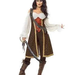 Sexy Piratenkapitänin Damenkostüm